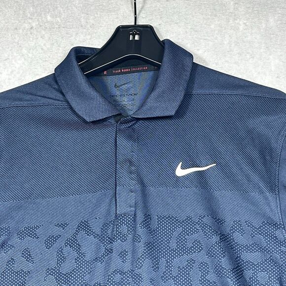 Nike Tiger Woods Collection Mens Medium Dri Fit Short Sleeve Polo - Picture 2 of 14